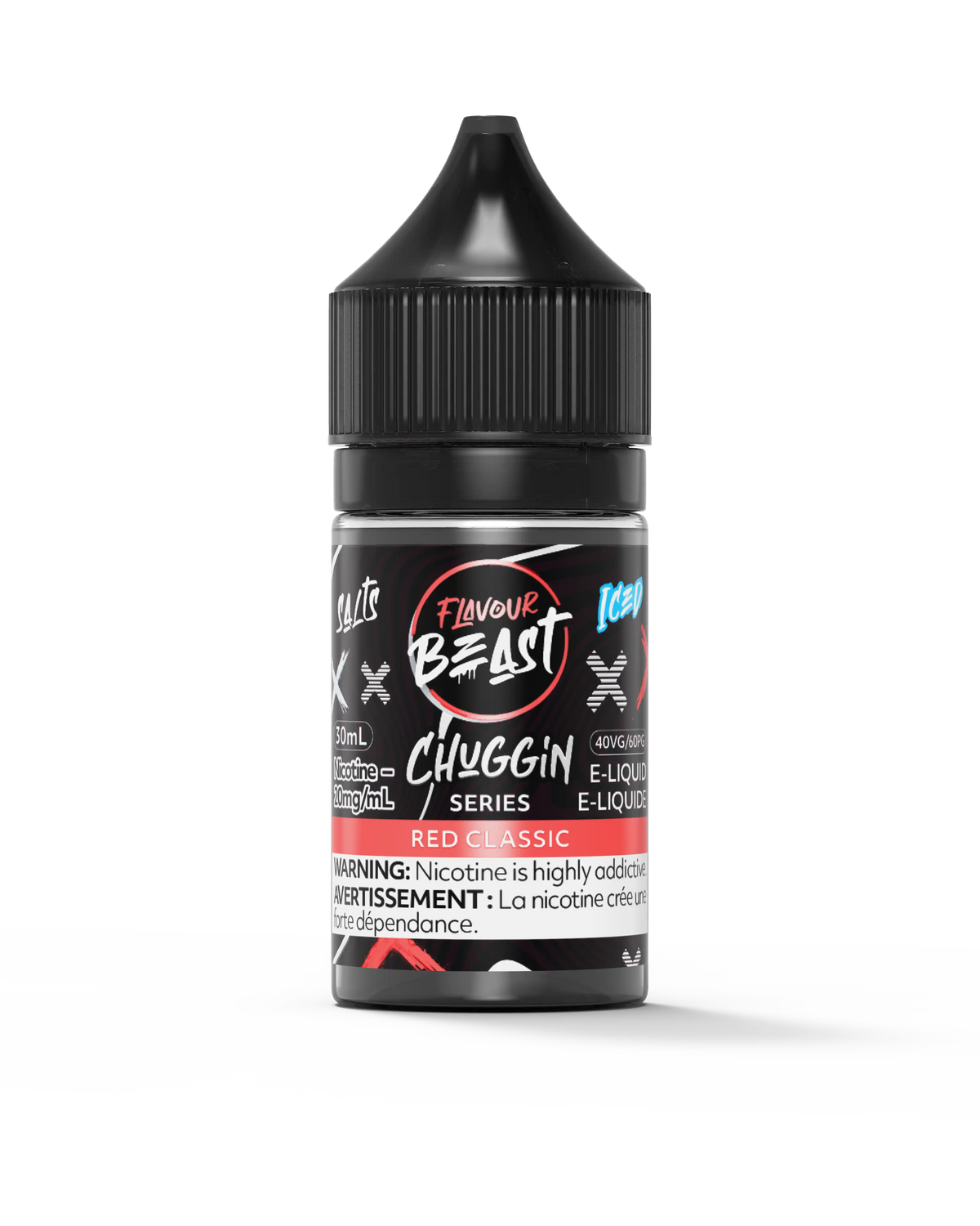 Red Classic Iced by Flavour Beast Chuggin' Series Salt