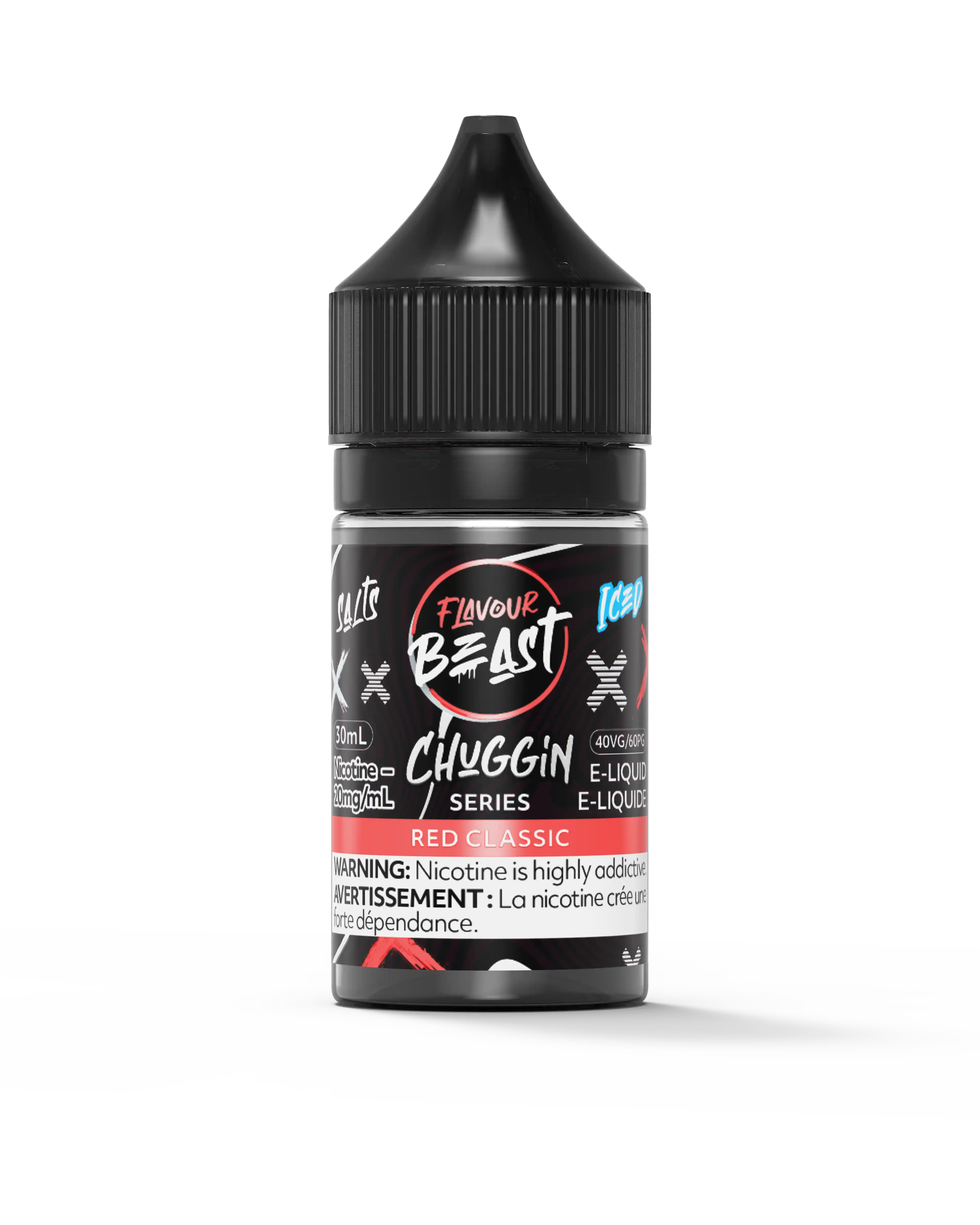 Red Classic Iced by Flavour Beast Chuggin' Series Salt