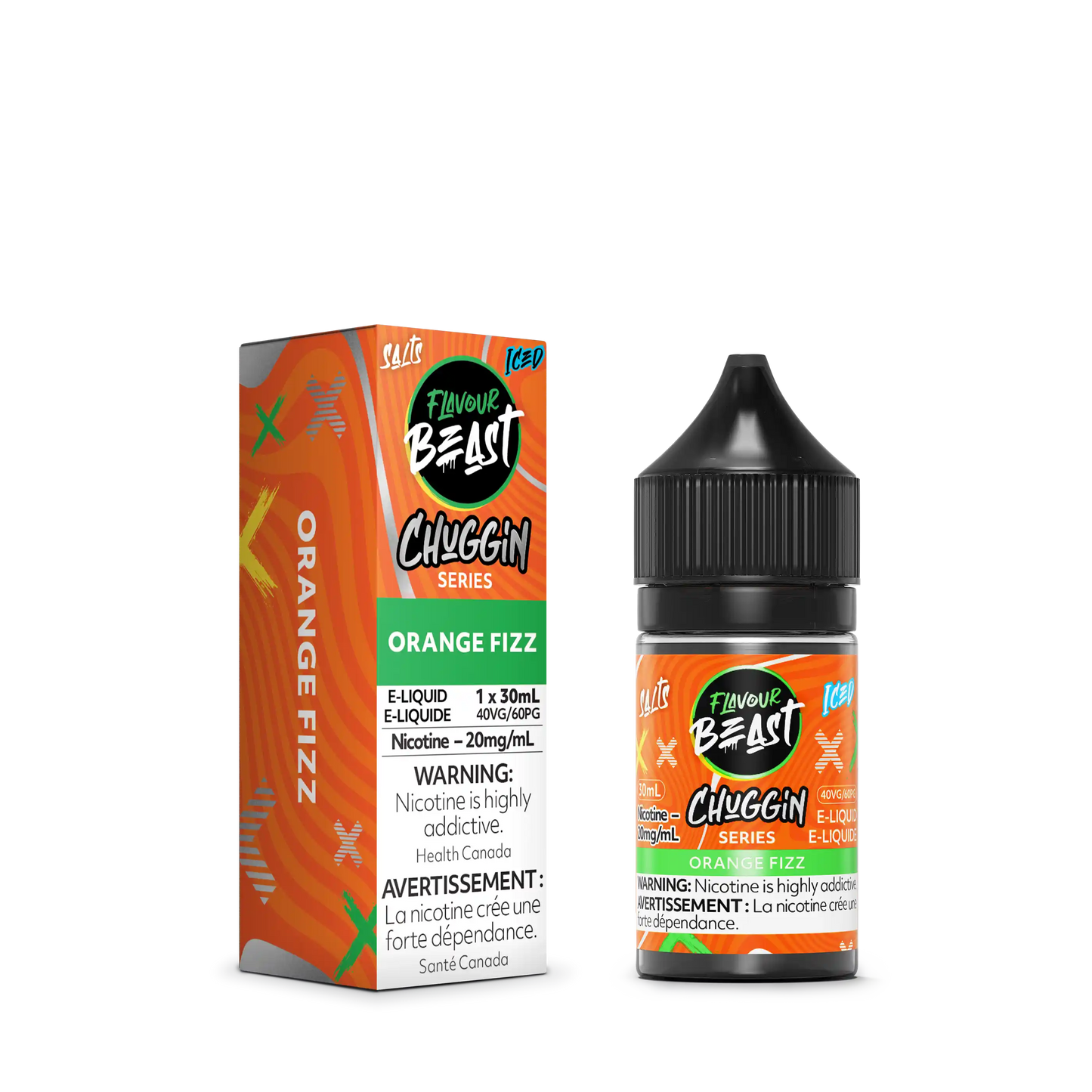 Orange Fizz Iced by Flavour Beast Chuggin' Series Salt