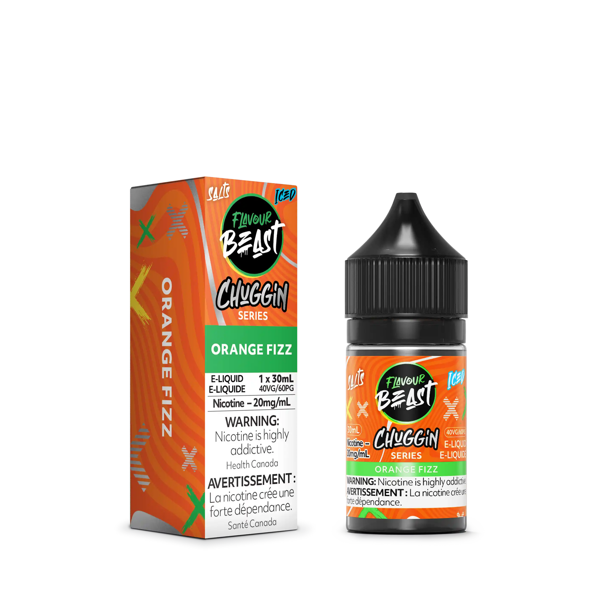 Orange Fizz Iced by Flavour Beast Chuggin' Series Salt