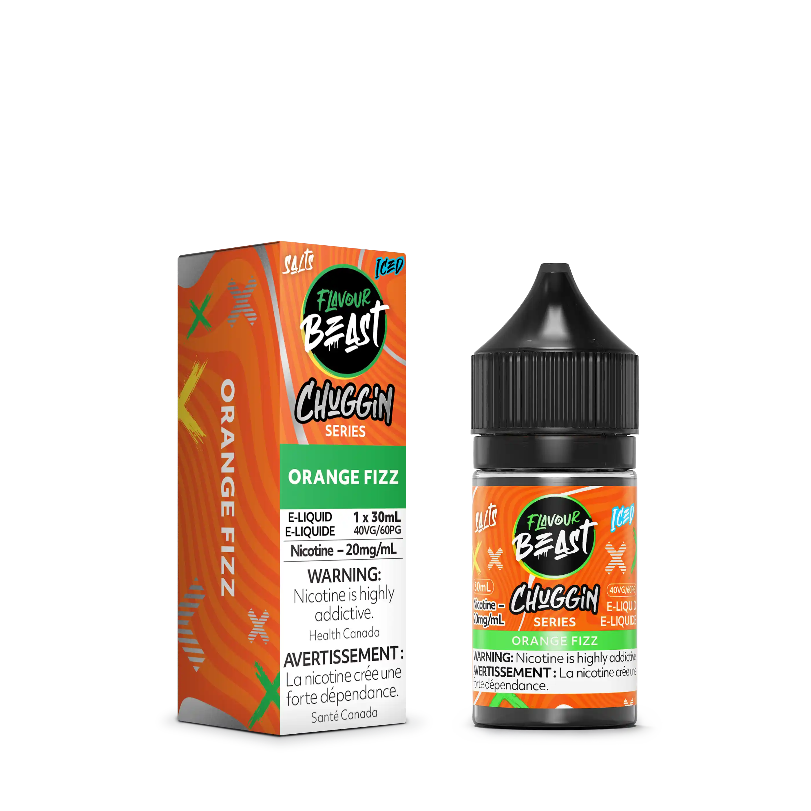 Orange Fizz Iced by Flavour Beast Chuggin' Series Salt