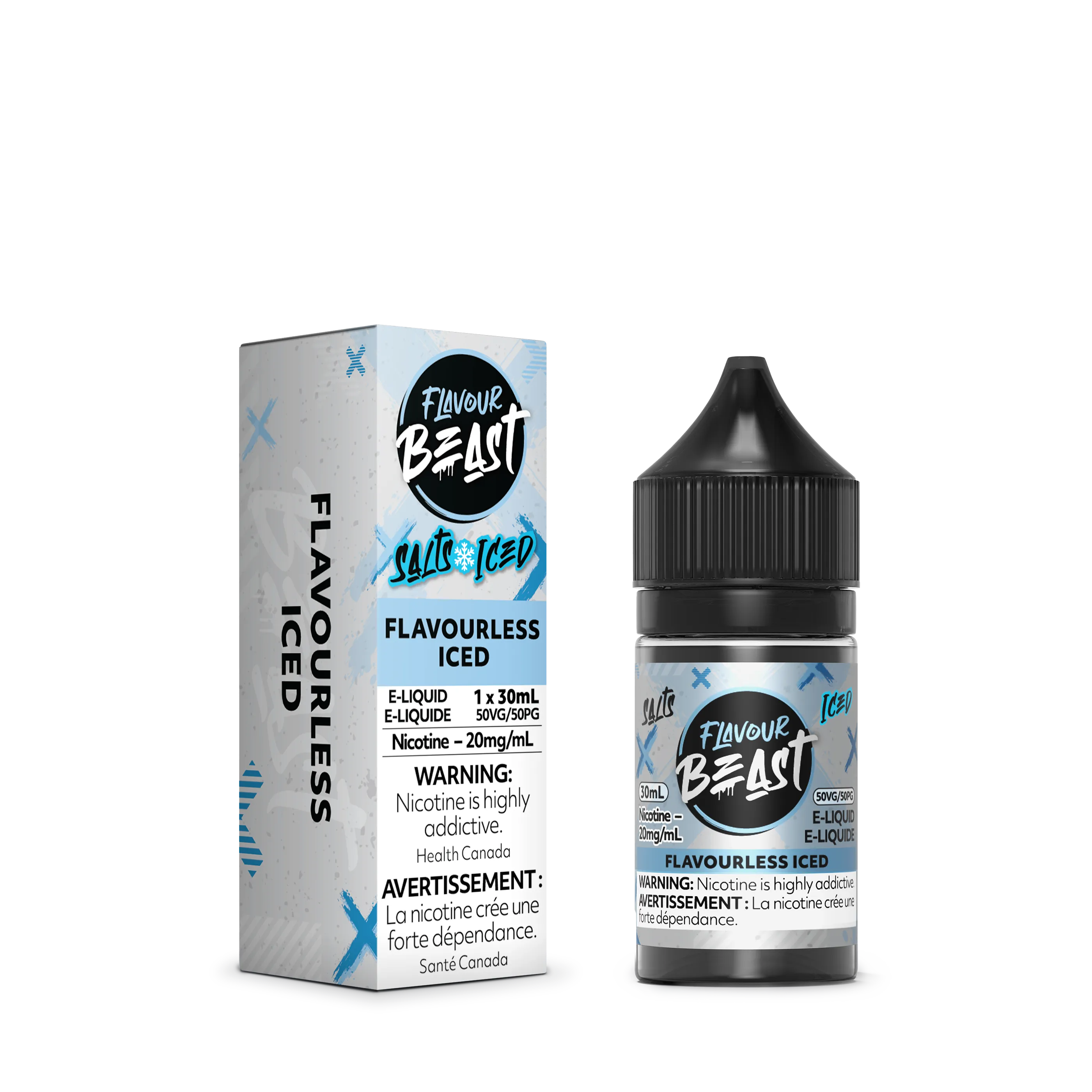 Flavourless Iced by Flavour Beast E-Liquid Salt