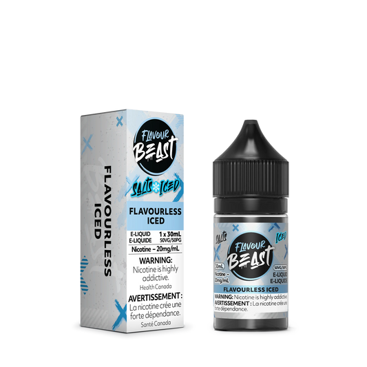 Flavourless Iced by Flavour Beast E-Liquid Salt
