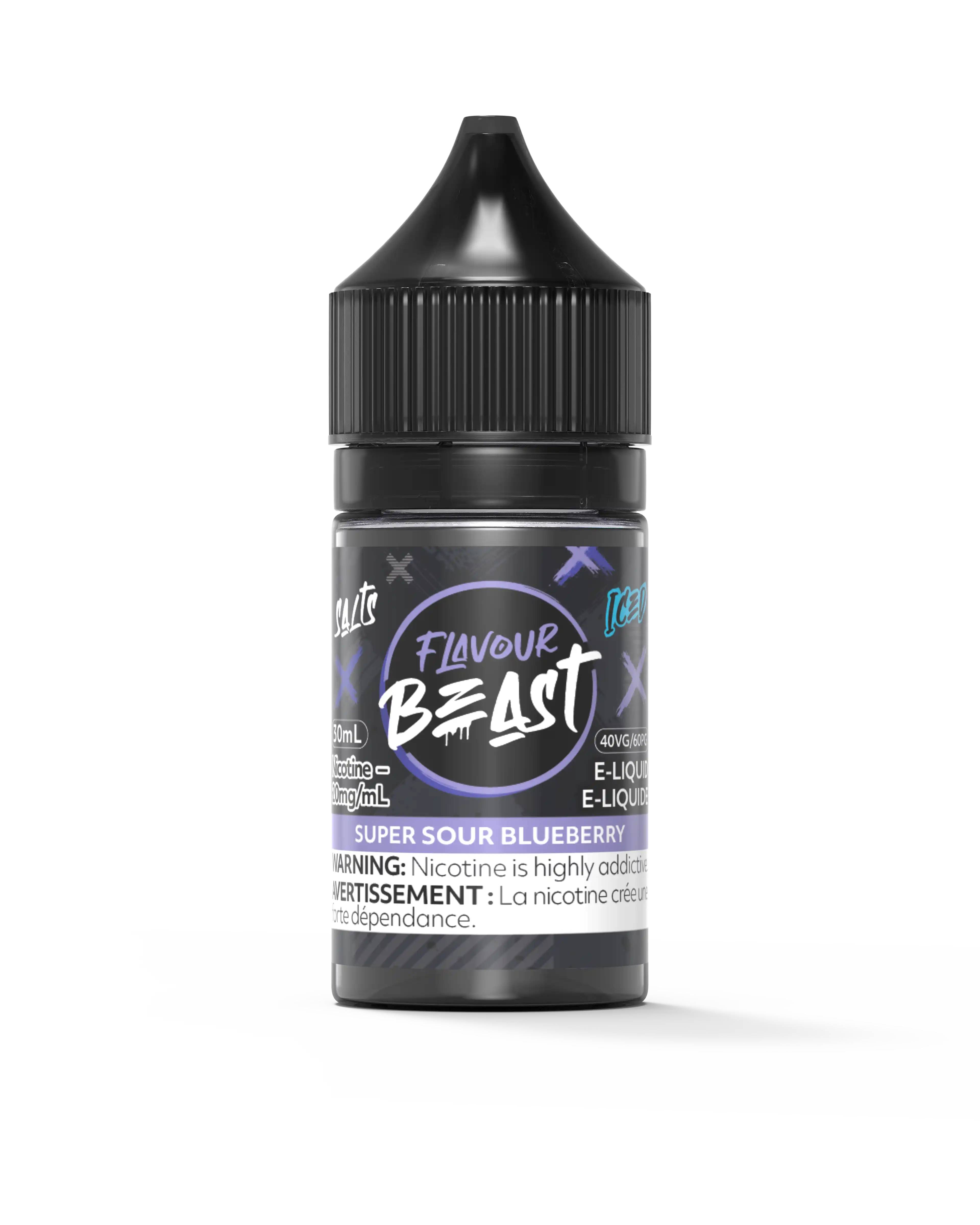 Super Sour Blueberry Iced by Flavour Beast Salt