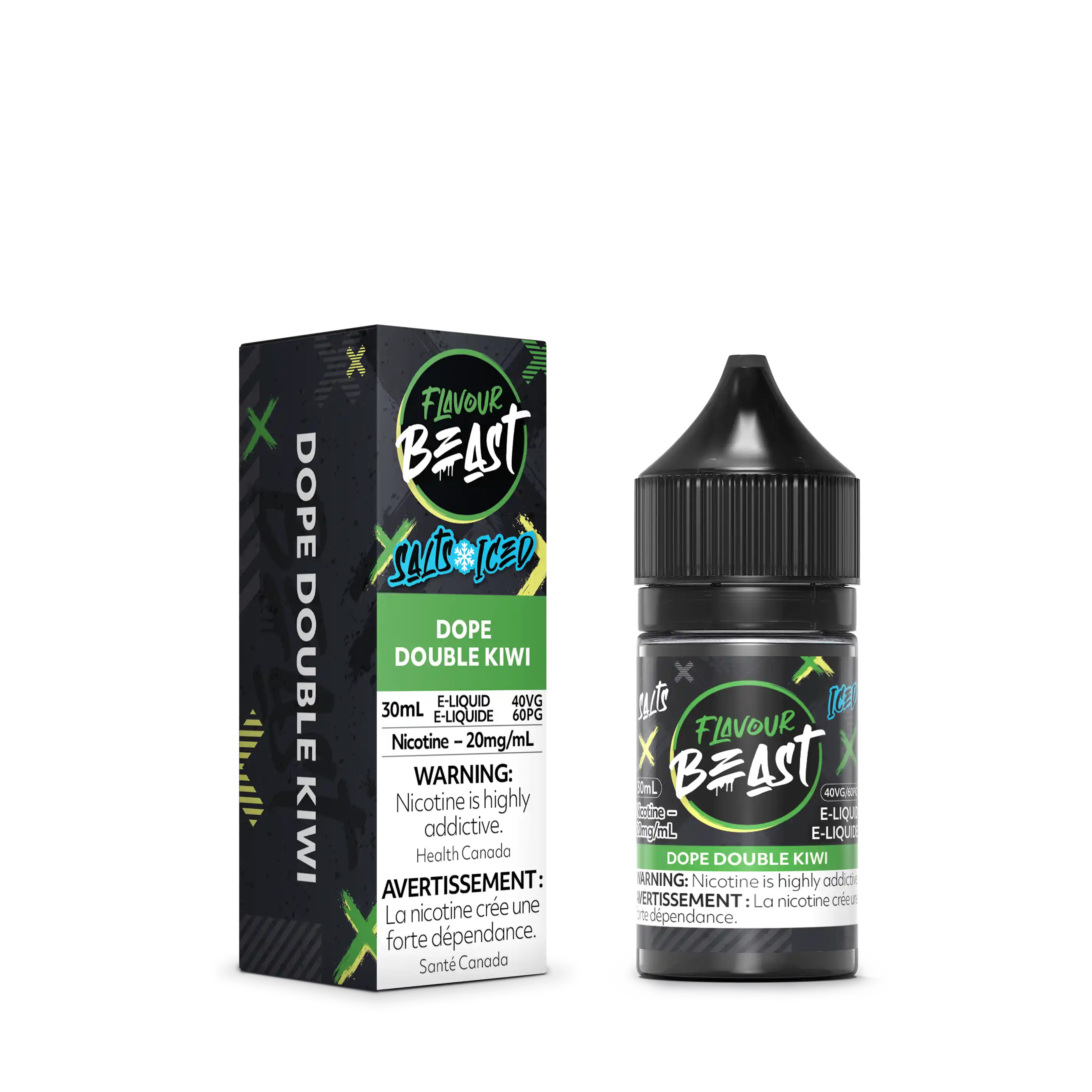 Dope Double Kiwi Iced by Flavour Beast Salt