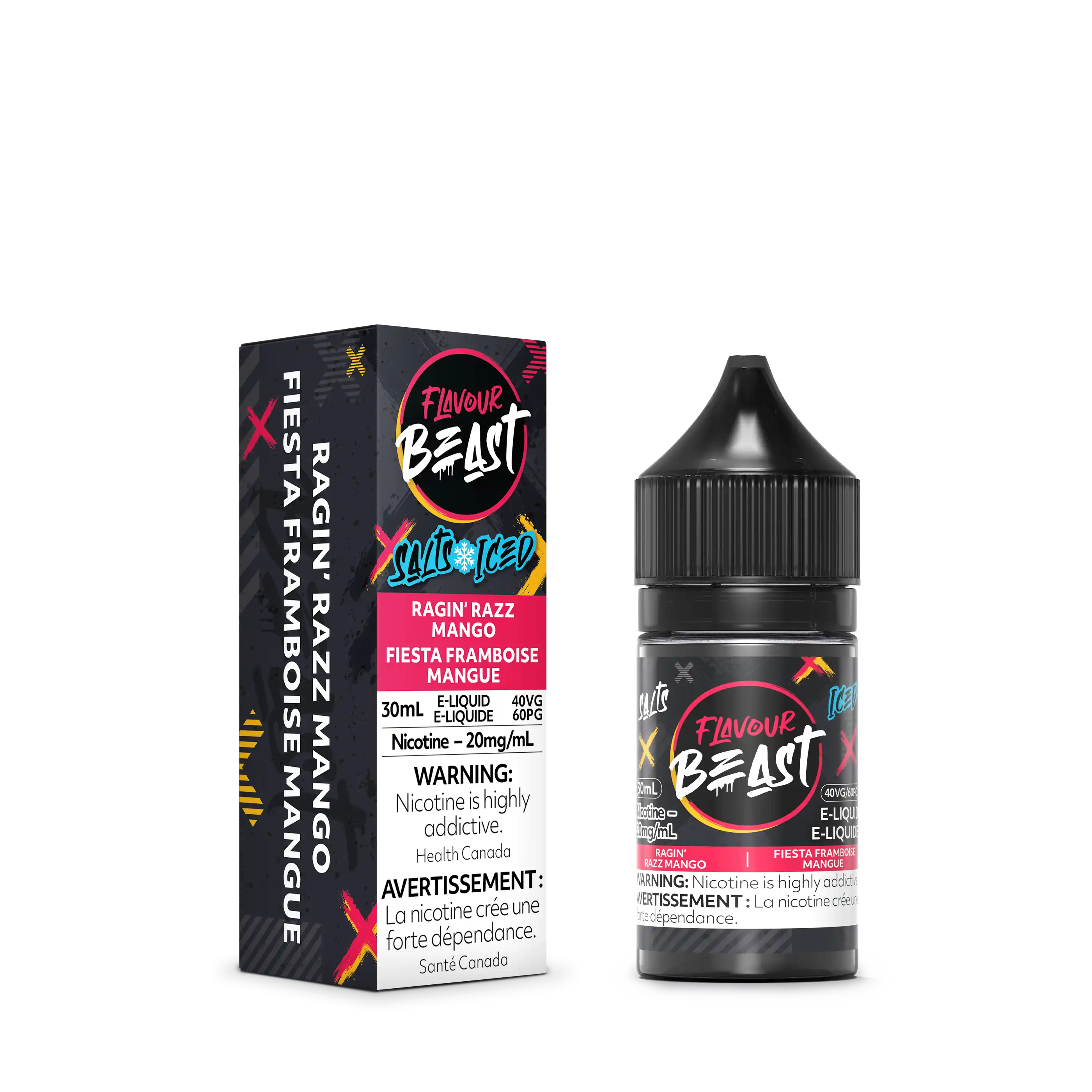 Ragin' Razz Mango Iced by Flavour Beast Salt