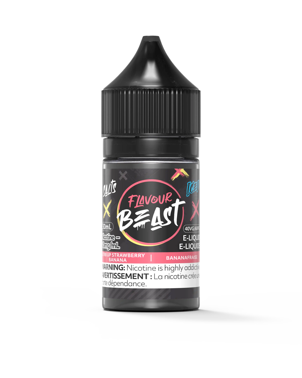 STR8 Up Strawberry Banana Iced by Flavour Beast Salt