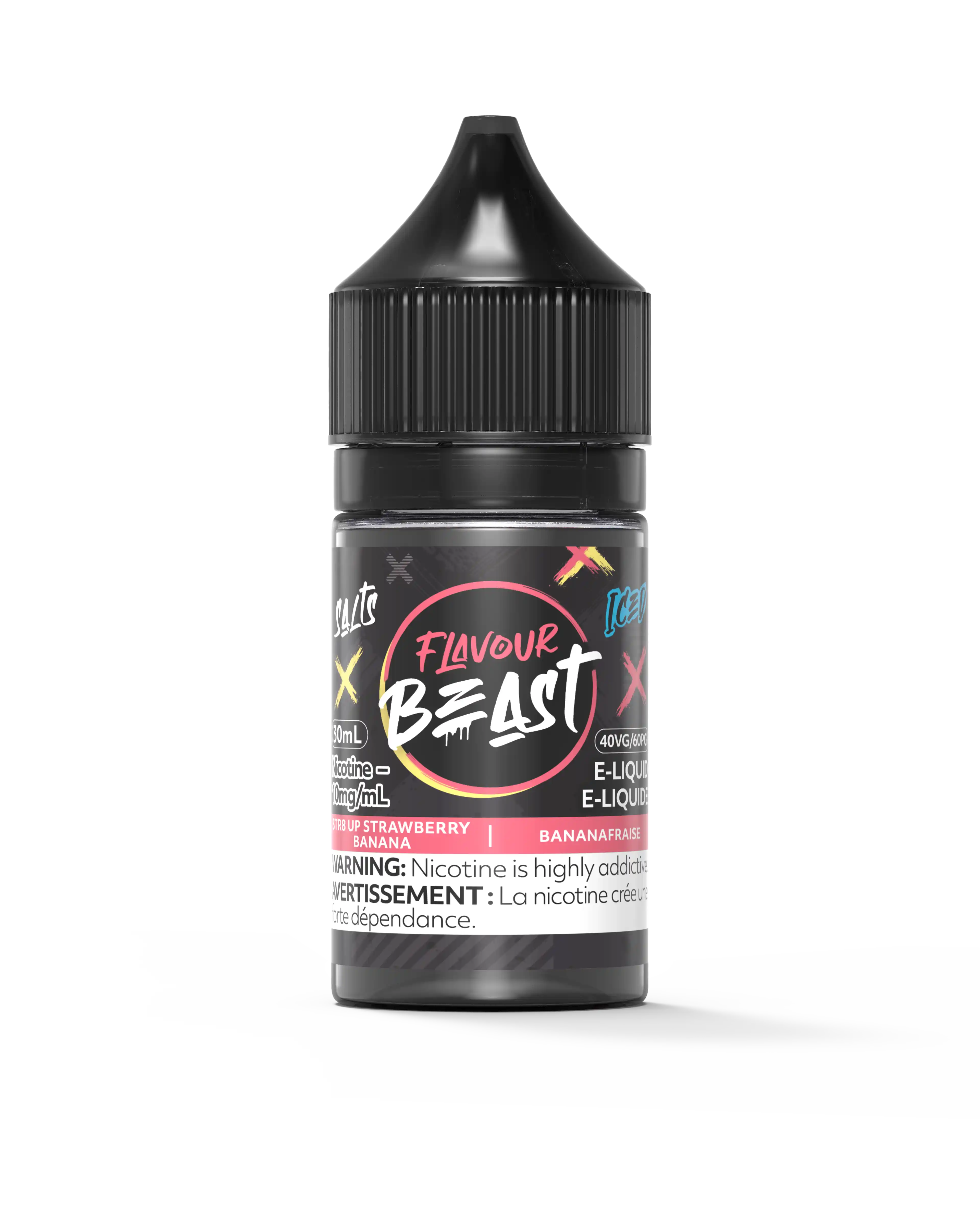 STR8 Up Strawberry Banana Iced by Flavour Beast Salt