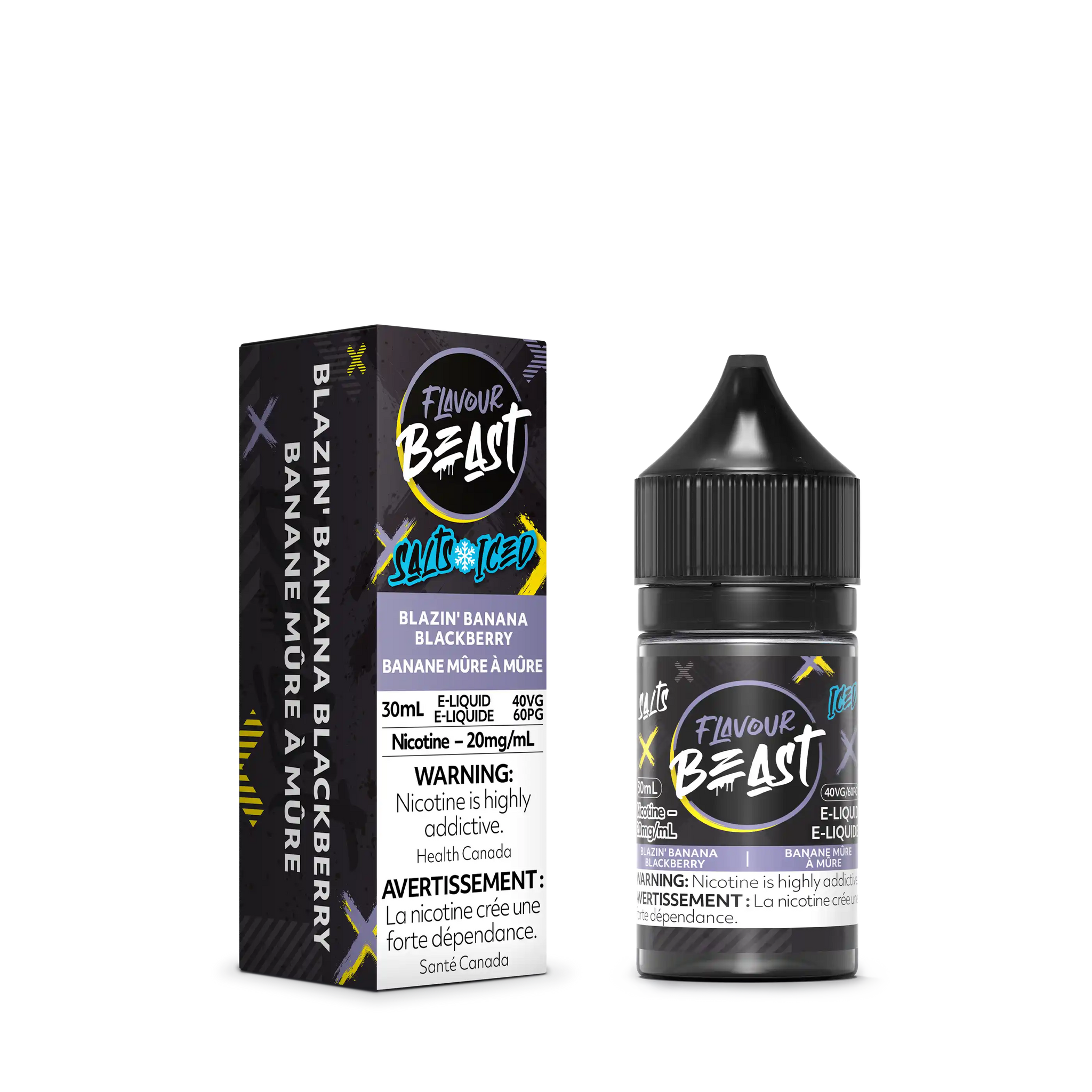 Blazin' Banana Blackberry Iced by Flavour Beast Salt