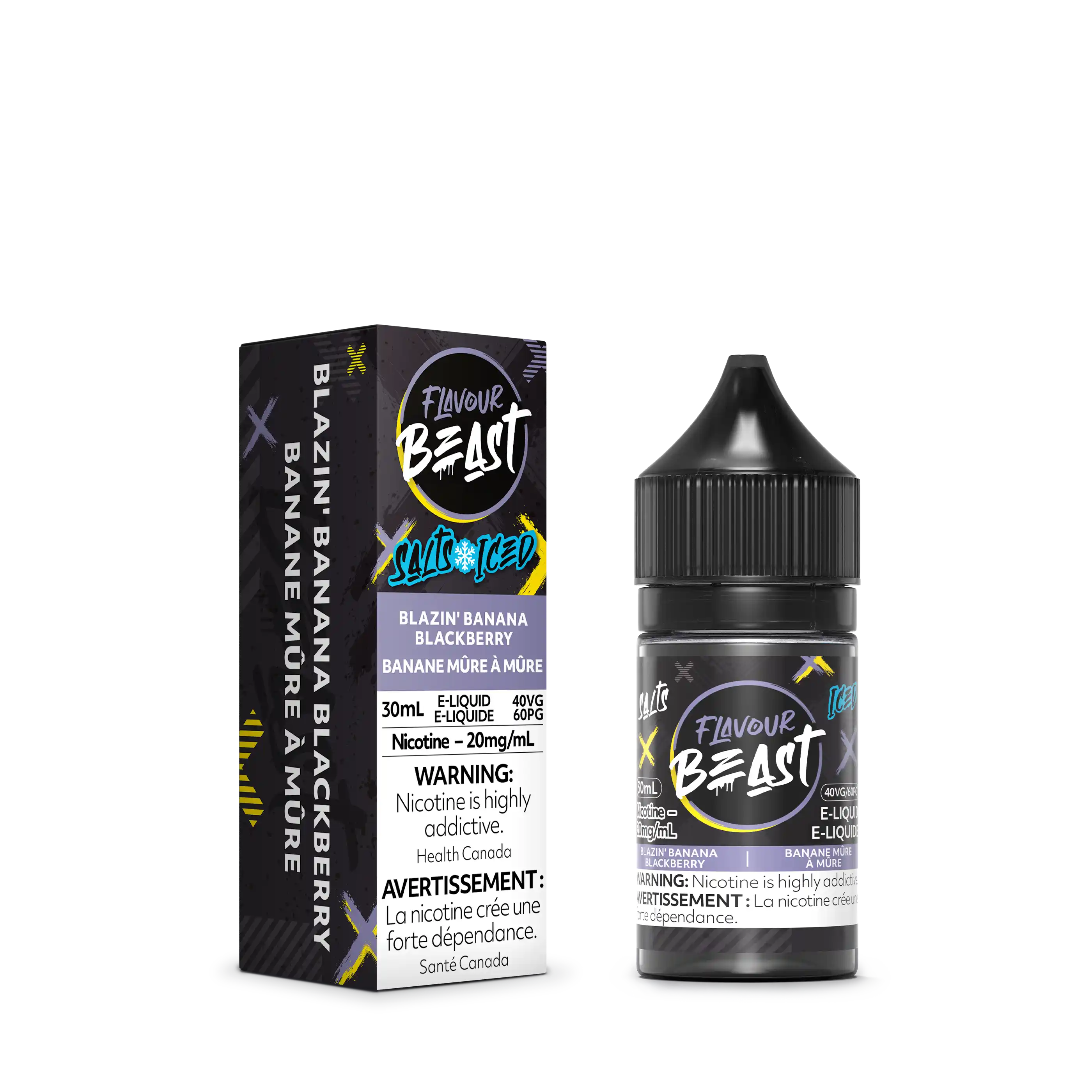 Blazin' Banana Blackberry Iced by Flavour Beast Salt
