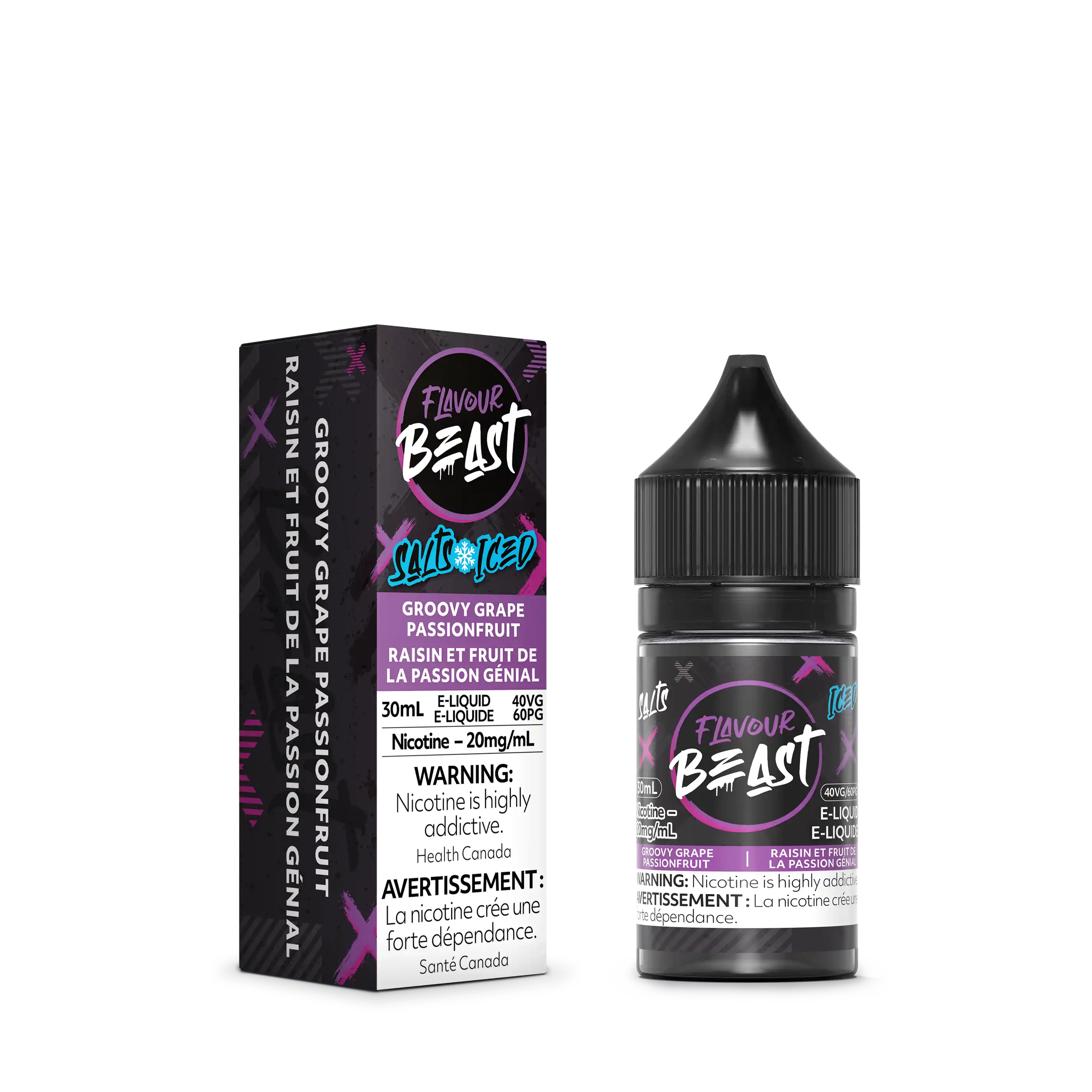 Groovy Grape Passionfruit Iced by Flavour Beast Salt