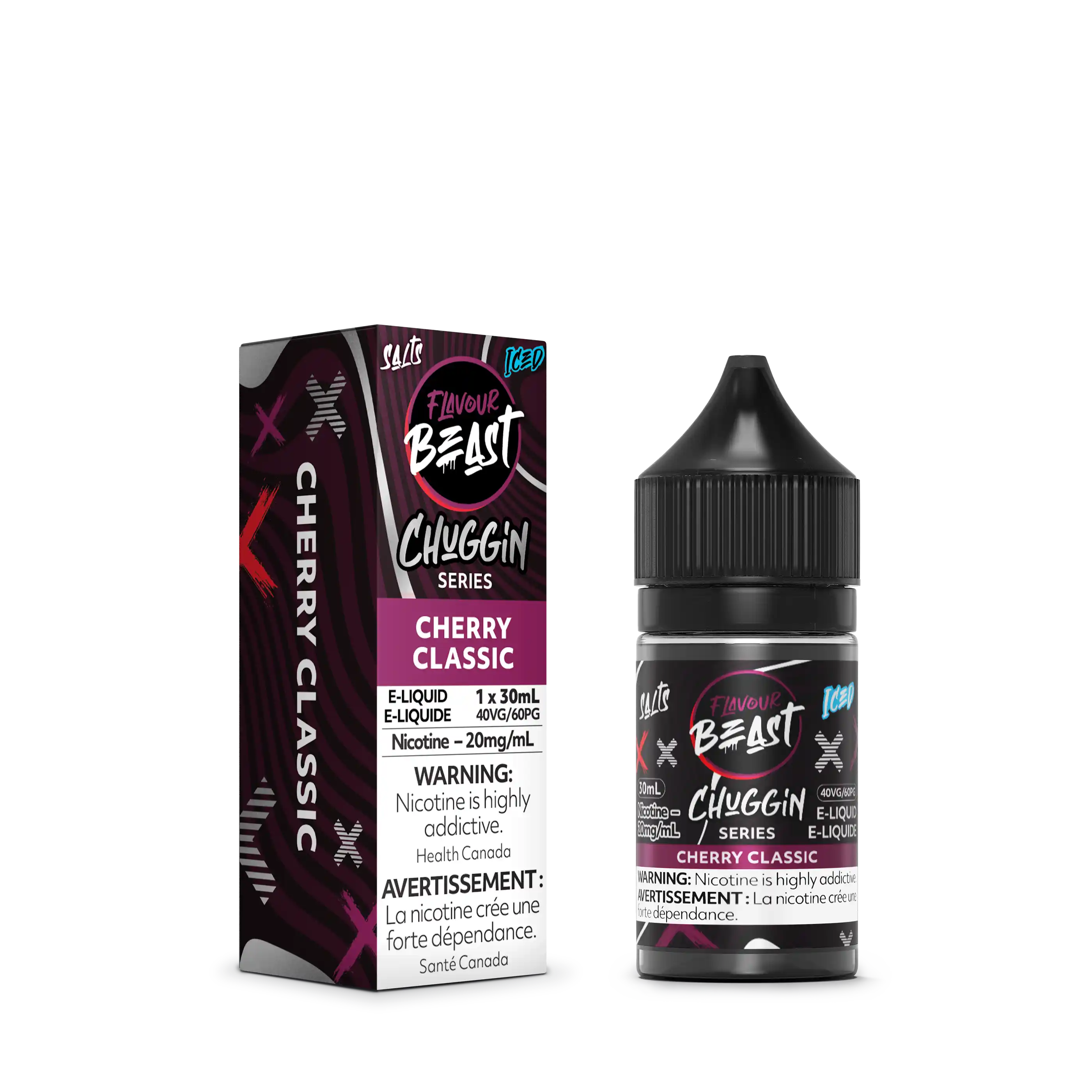 Cherry Classic Iced by Flavour Beast Chuggin' Series Salt