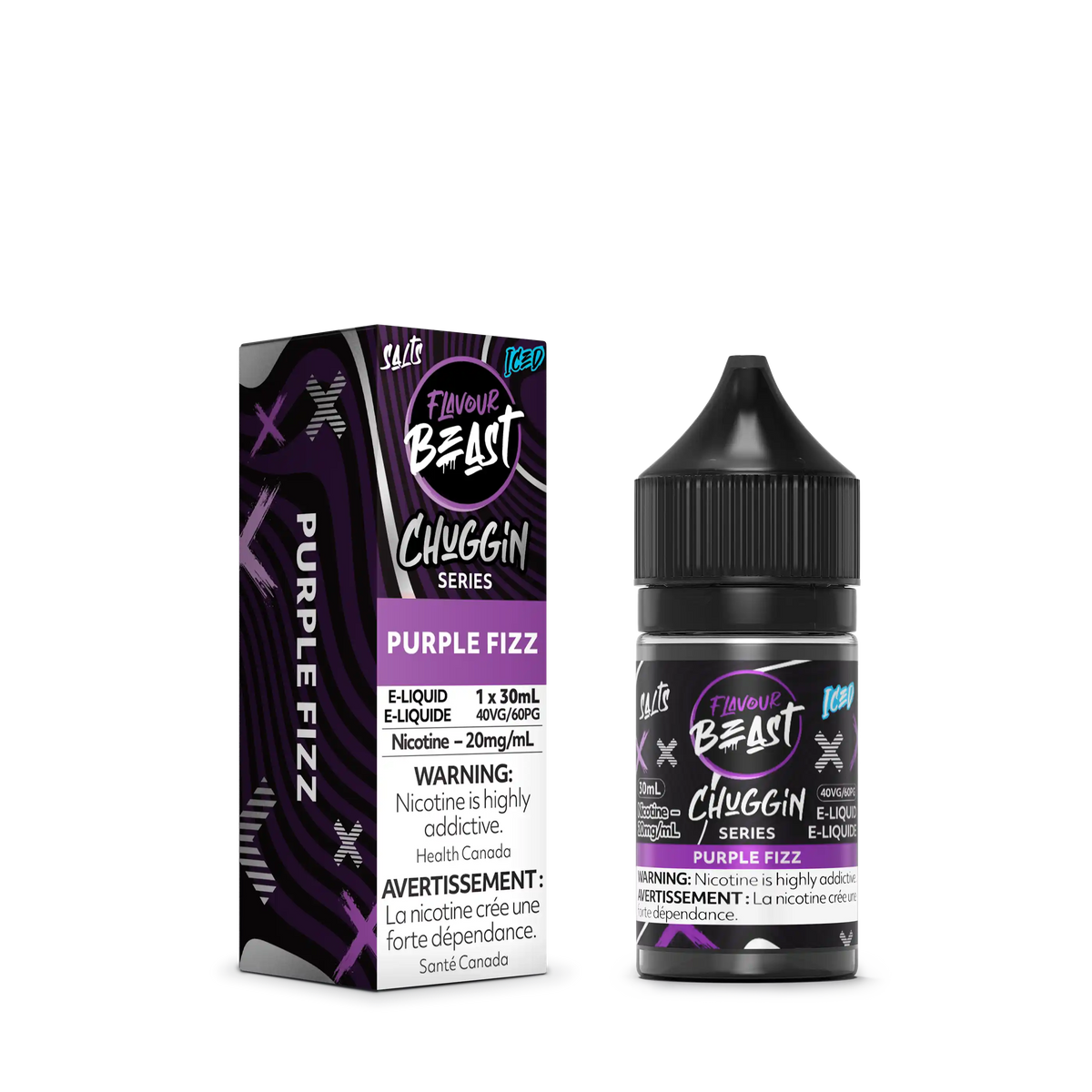 Purple Fizz Iced by Flavour Beast Chuggin' Series Salt