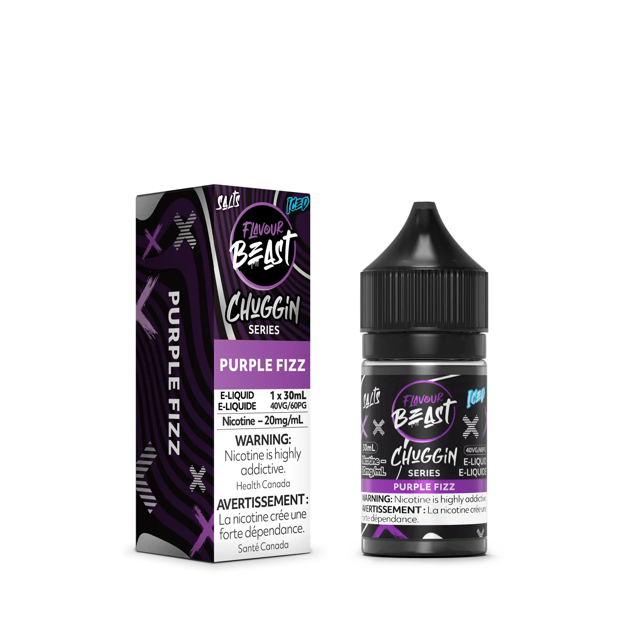 Purple Fizz Iced by Flavour Beast Chuggin' Series Salt