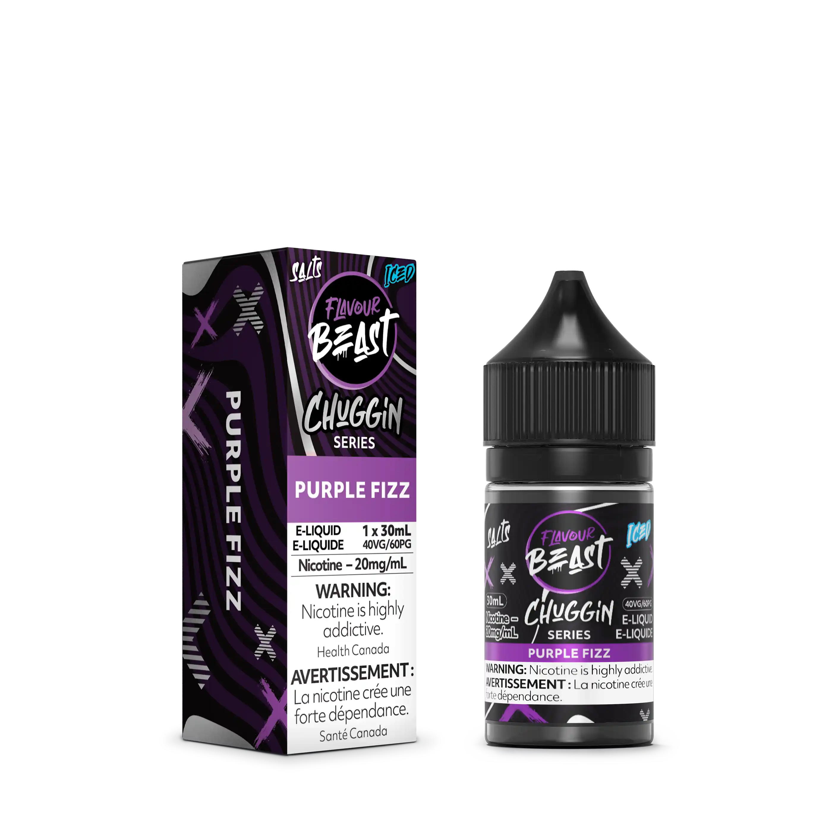 Purple Fizz Iced by Flavour Beast Chuggin' Series Salt