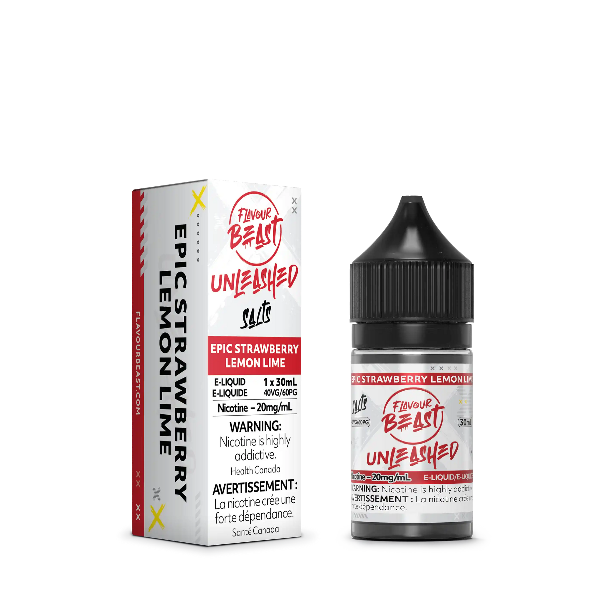 Epic Strawberry Lemon Lime by Flavour Beast Unleashed Salt