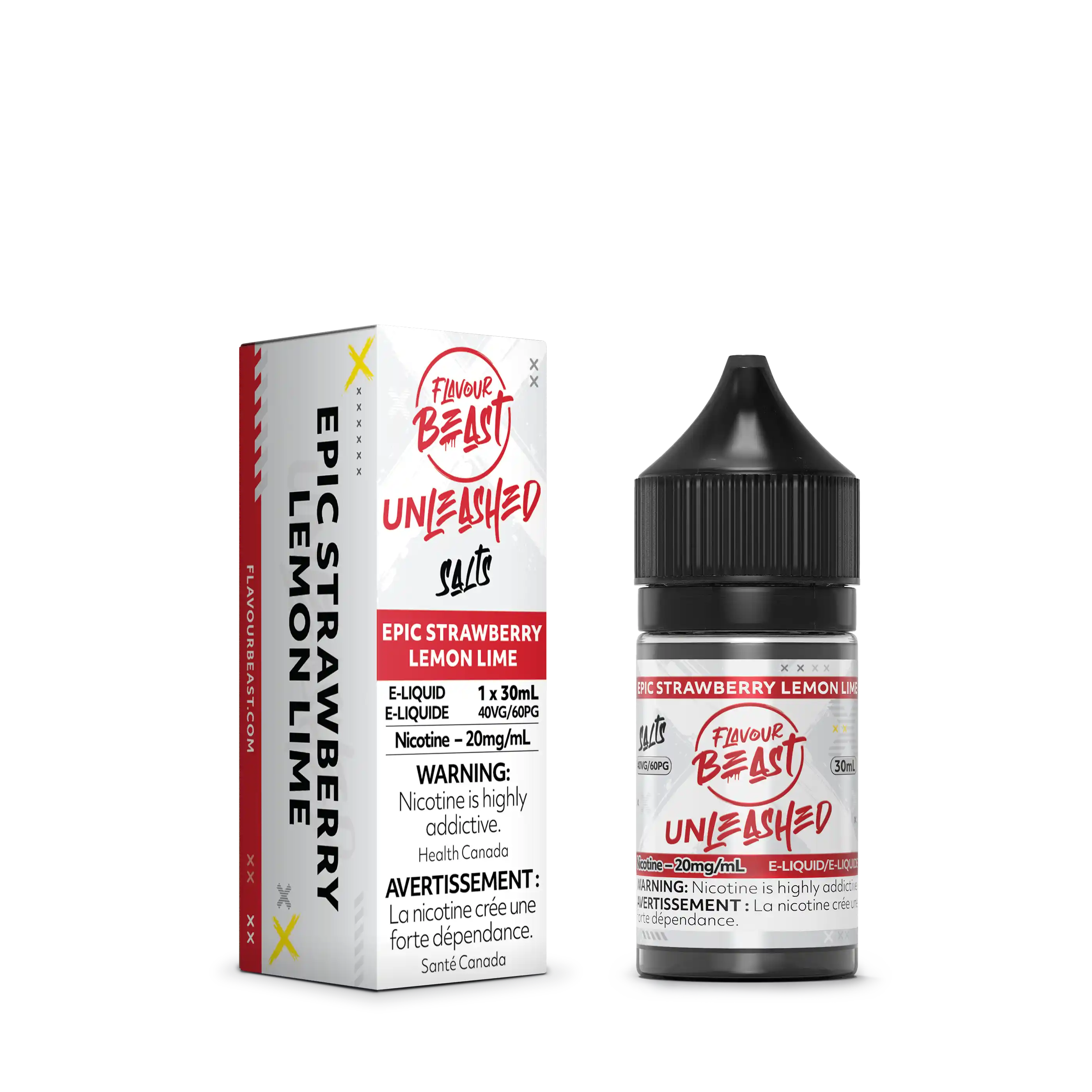 Epic Strawberry Lemon Lime by Flavour Beast Unleashed Salt