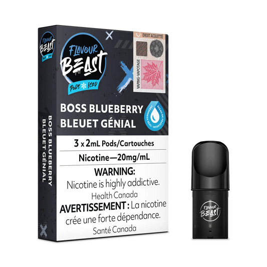 Flavour Beast Flow Pods - Boss Blueberry Iced