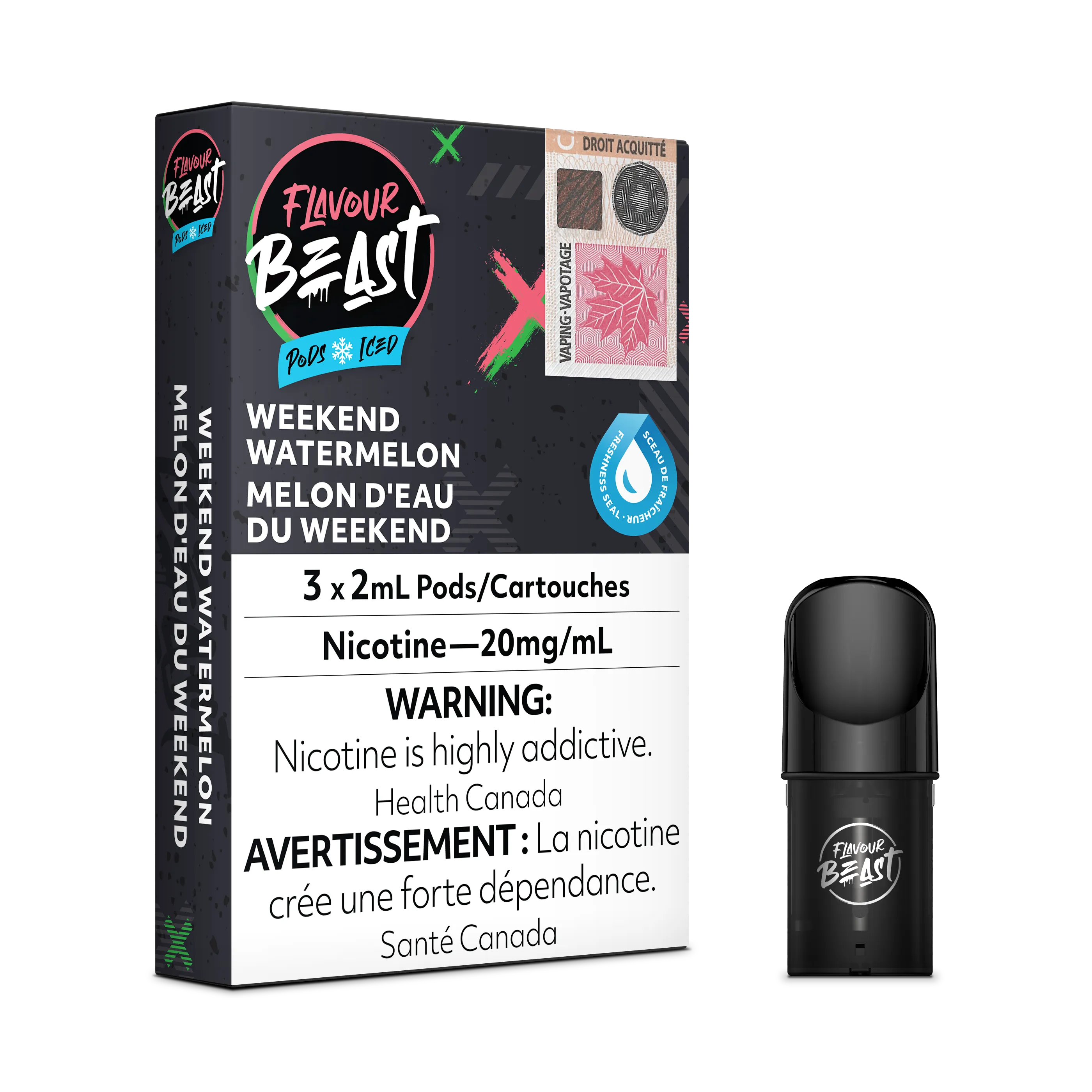 Flavour Beast Flow Pods - Weekend Watermelon Iced