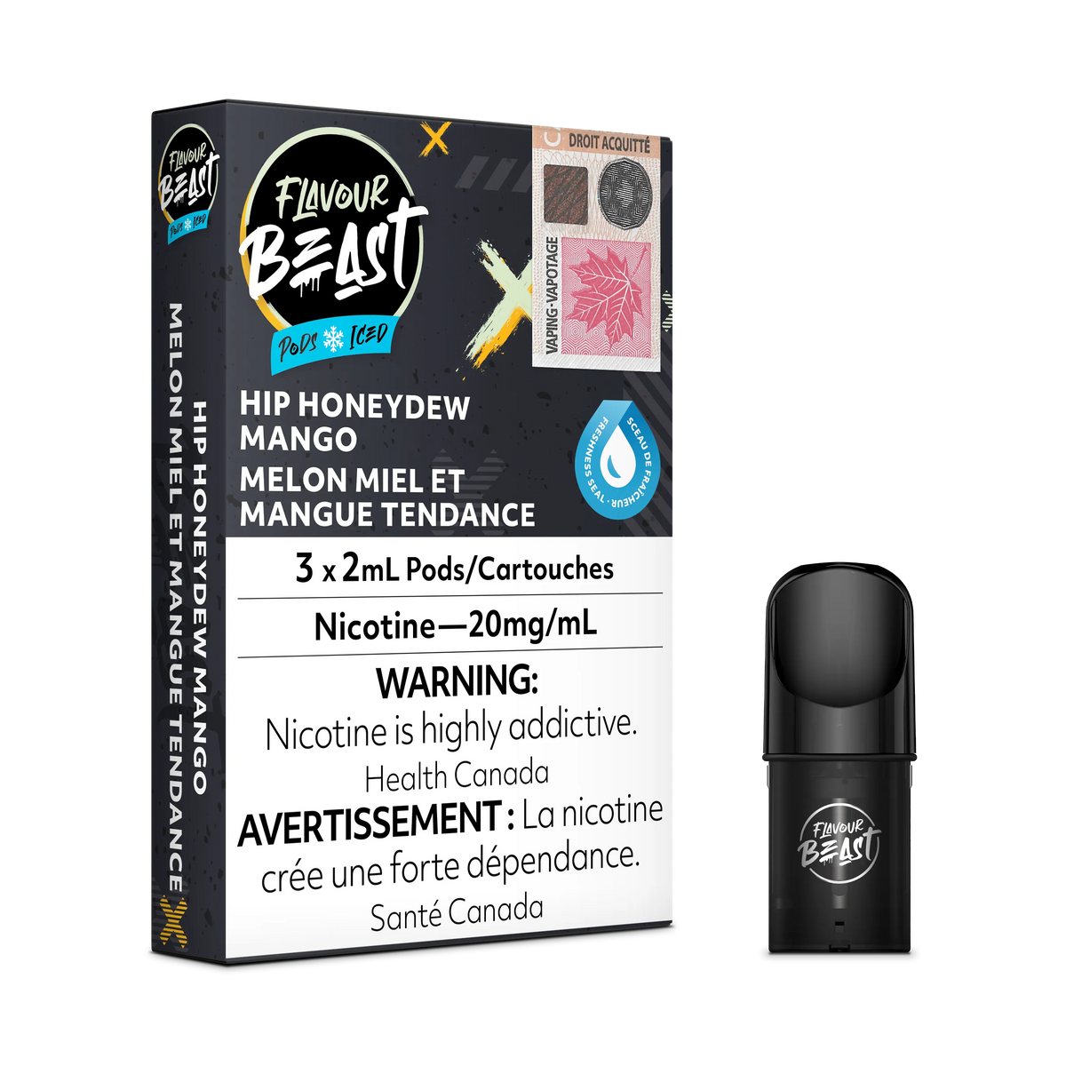 Flavour Beast Flow Pods - Hip Honeydew Mango Iced