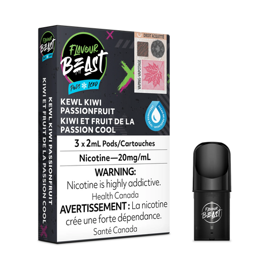 Flavour Beast Flow Pods - Kewl Kiwi Passionfruit Iced