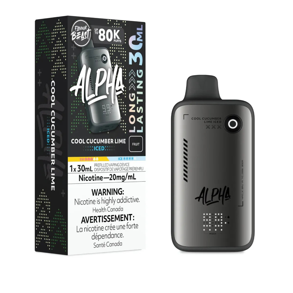 Flavour Beast Alpha Disposable - Cool Cucumber Lime Iced