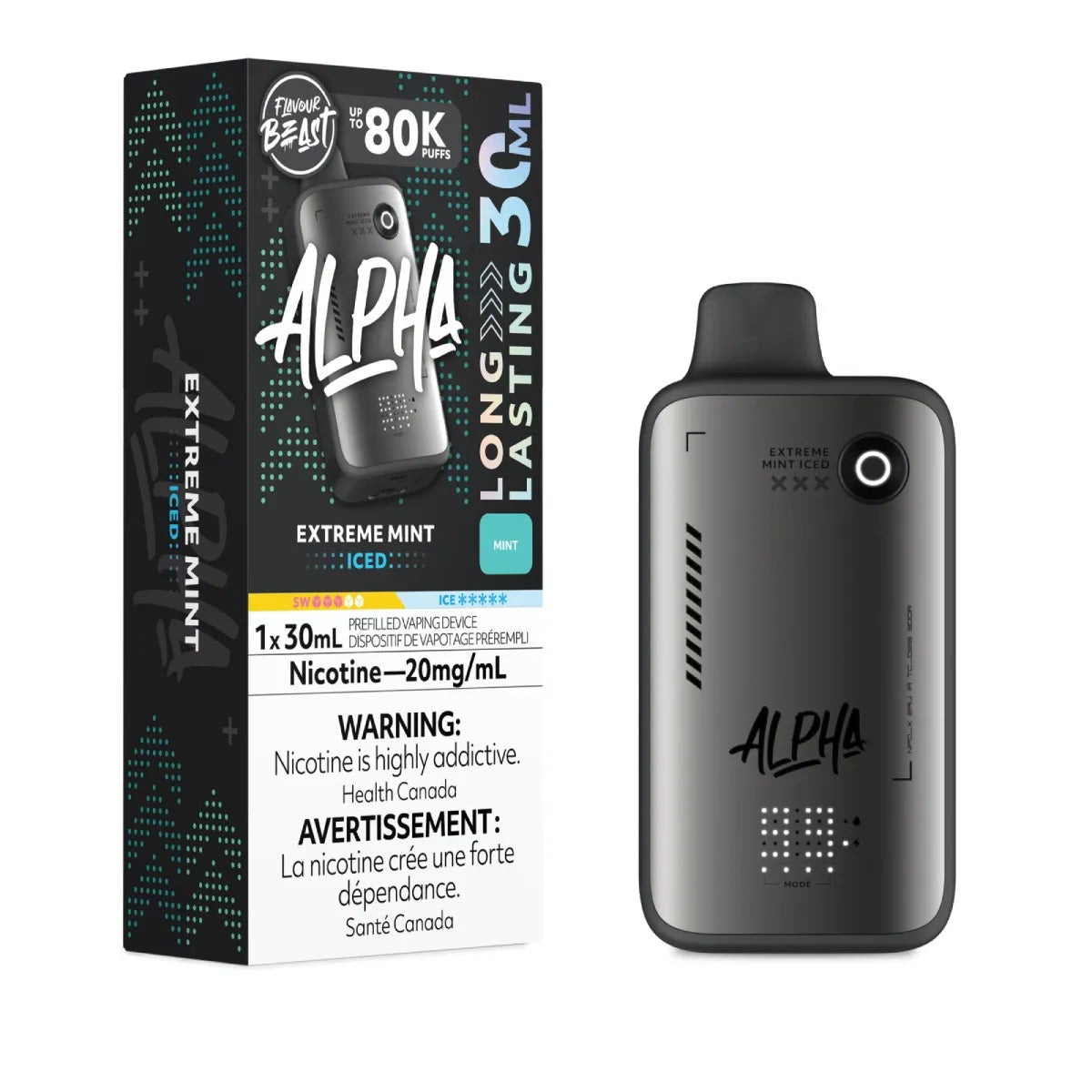 Flavour Beast Alpha Disposable - Extreme Mint Iced