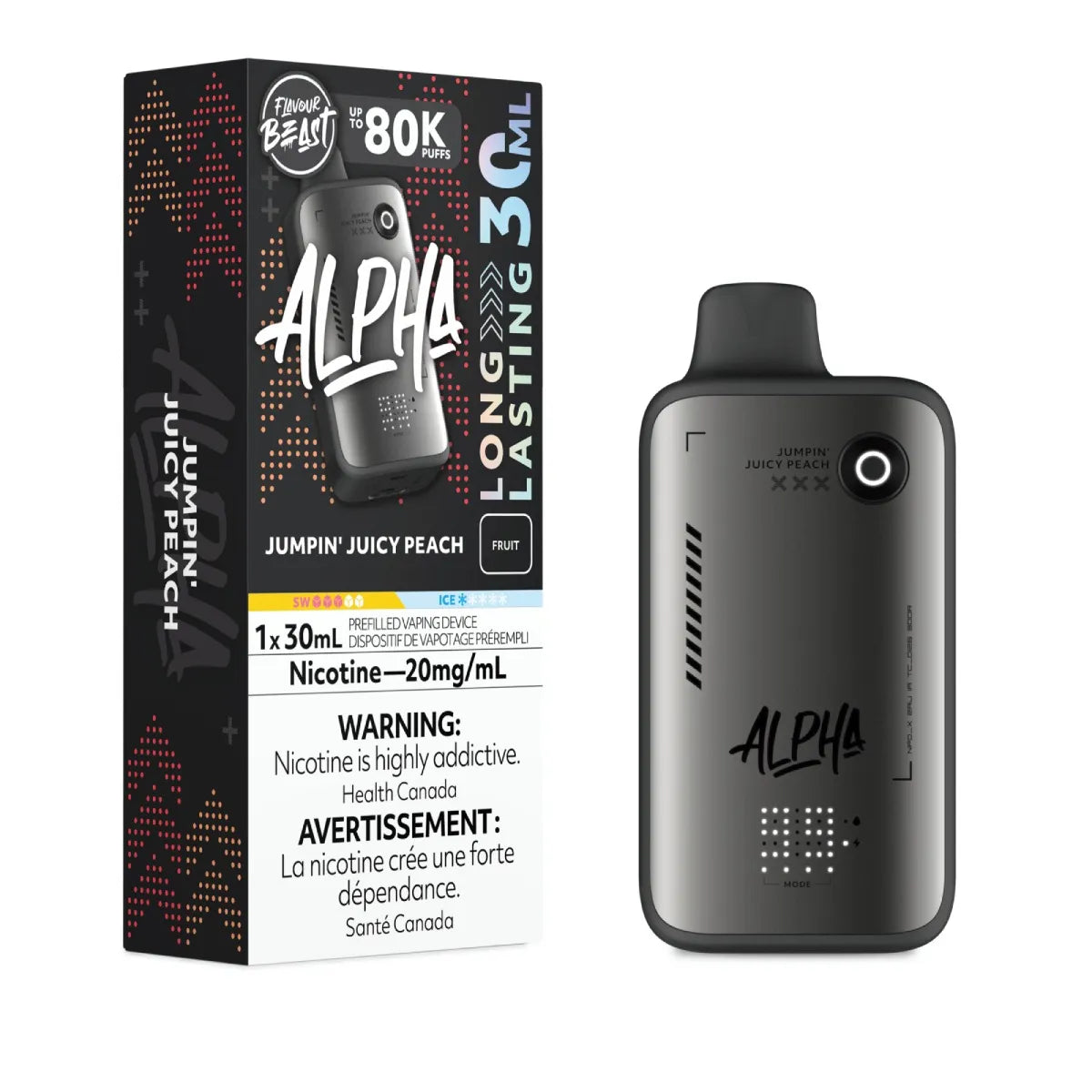 Flavour Beast Alpha Disposable - Jumpin' Juicy Peach