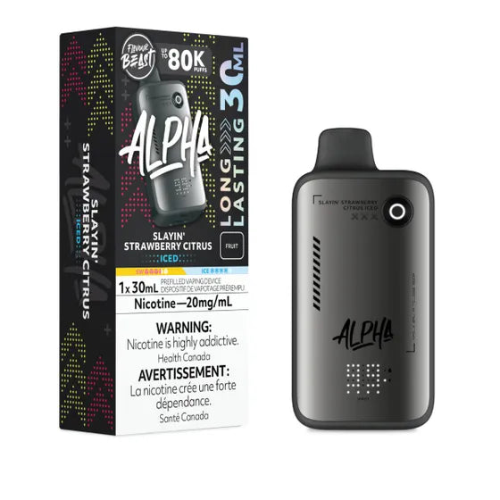 Flavour Beast Alpha Disposable - Slayin' Strawberry Citrus Iced