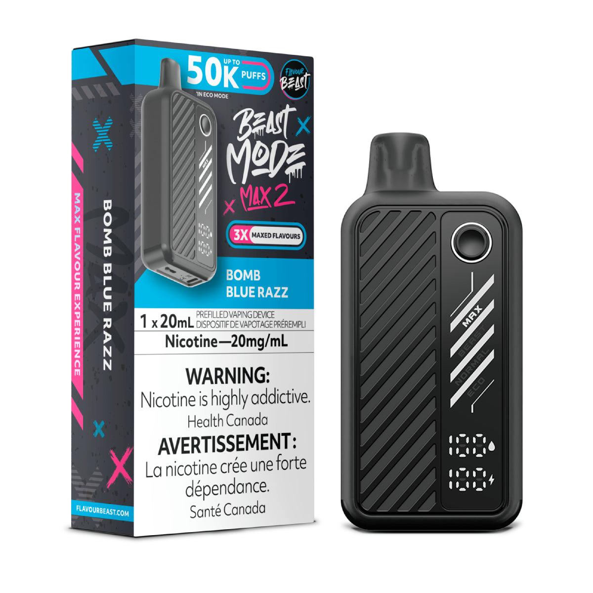 Flavour Beast Beast Mode Max 2 Disposable - Bomb Blue Razz