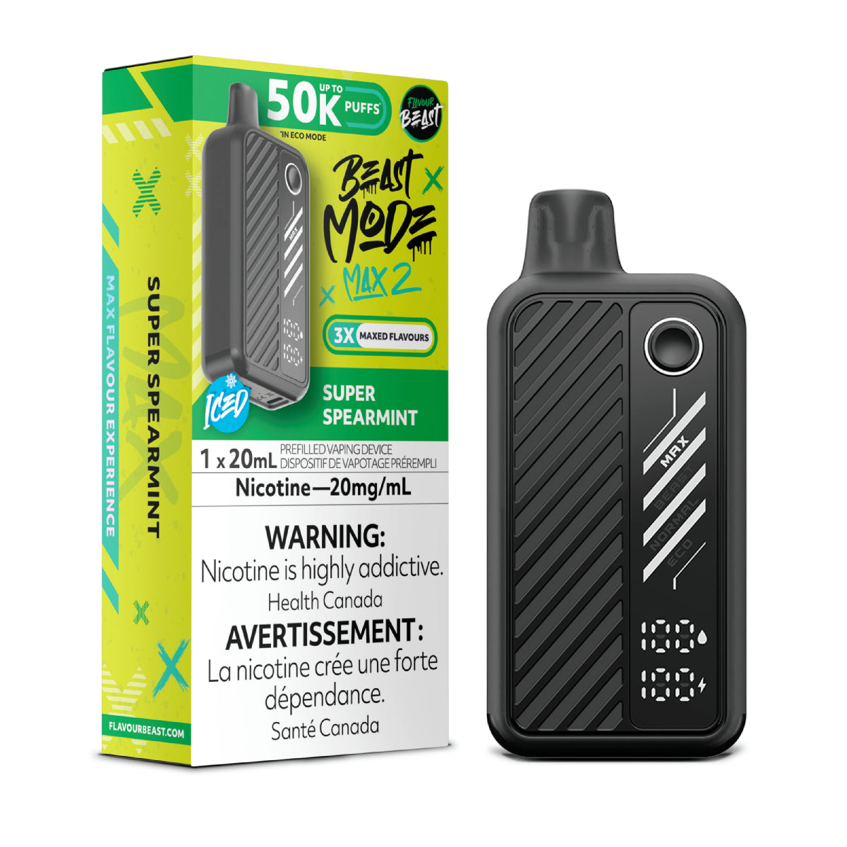 Flavour Beast Beast Mode Max 2 Disposable - Super Spearmint