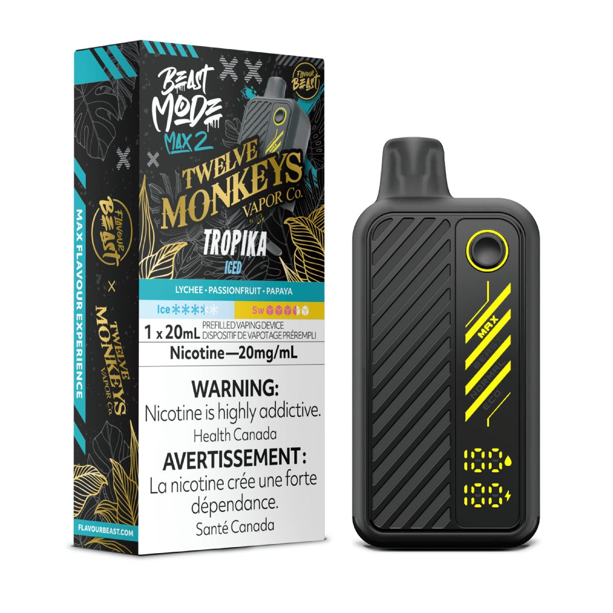 Flavour Beast Beast Mode Max 2 Disposable - Tropika Iced