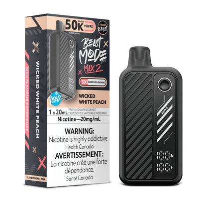Flavour Beast Beast Mode Max 2 Disposable - Wicked White Peach