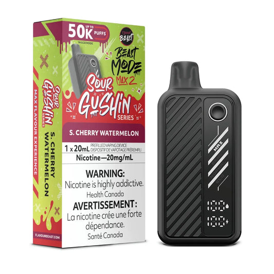 Flavour Beast Beast Mode Max 2 - Sour Gushin S. Cherry Watermelon