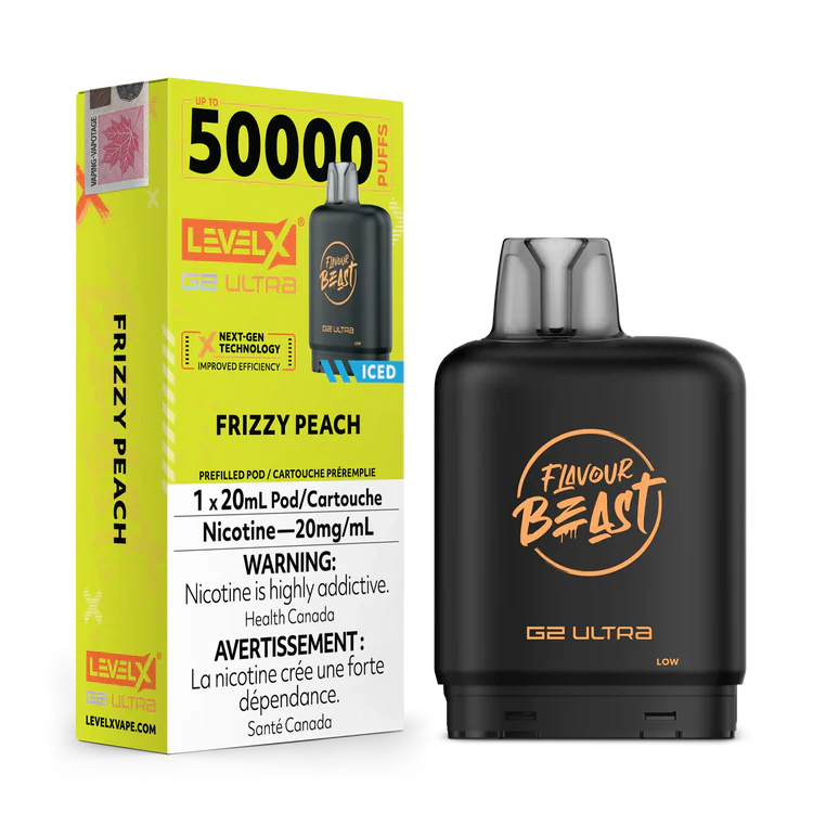 Frizzy Peach by Level X Flavour Beast G2 Ultra 50K