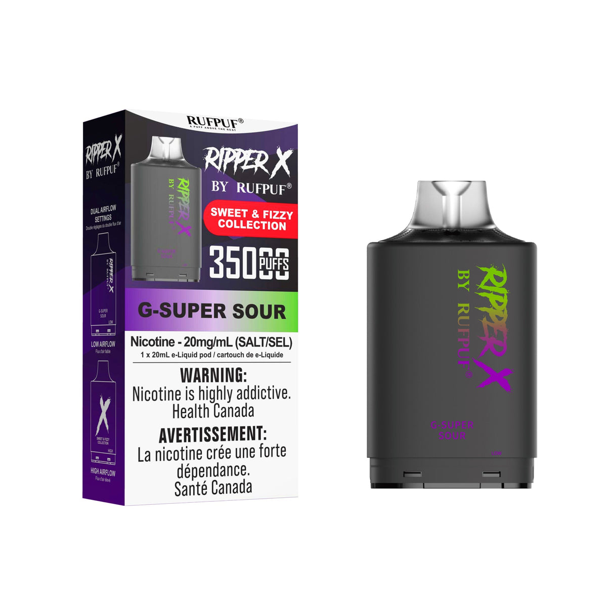 Sour S. Burst Rufpuf Ripper X Pods 35K