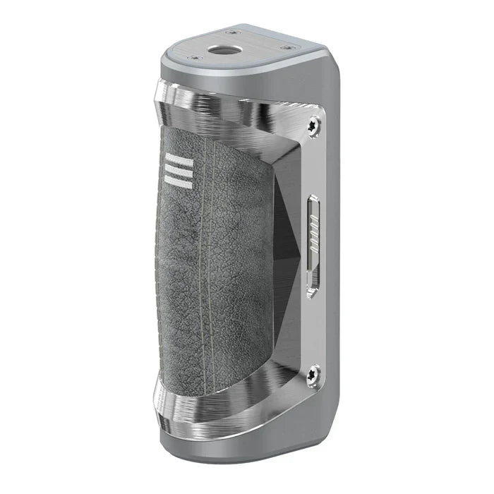 Geekvape Aegis S100 SE (Solo 2) 100W Mod in silver with a textured grey leather grip.