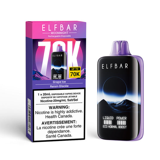 Grape Ice Elf Bar Moonight - Disposable 70K