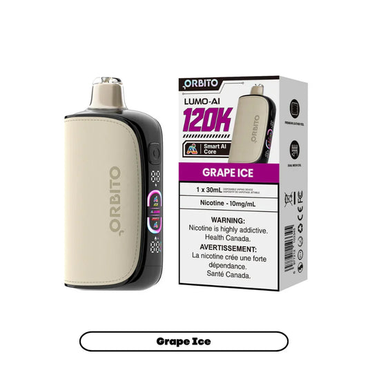 Grape Ice Orbito Lumo AI 30mL [10mg] - Disposable Vape 120K