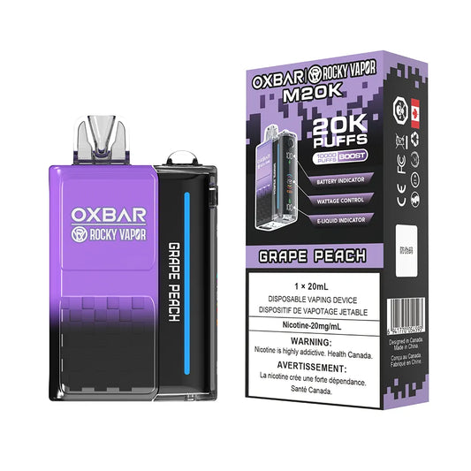 Grape Peach Oxbar M20K - Disposable Vape