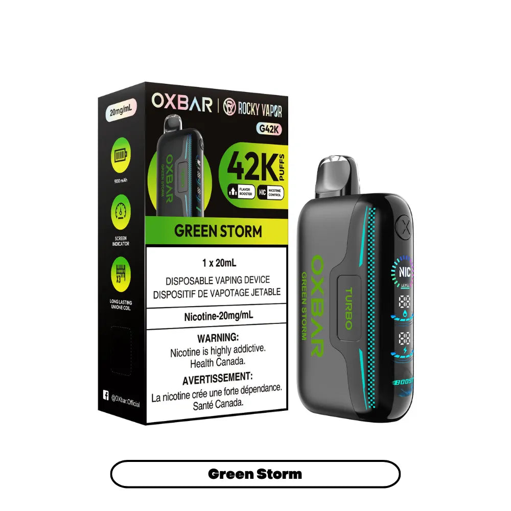 Green Storm Oxbar G42K - Disposable 42K by OXBAR
