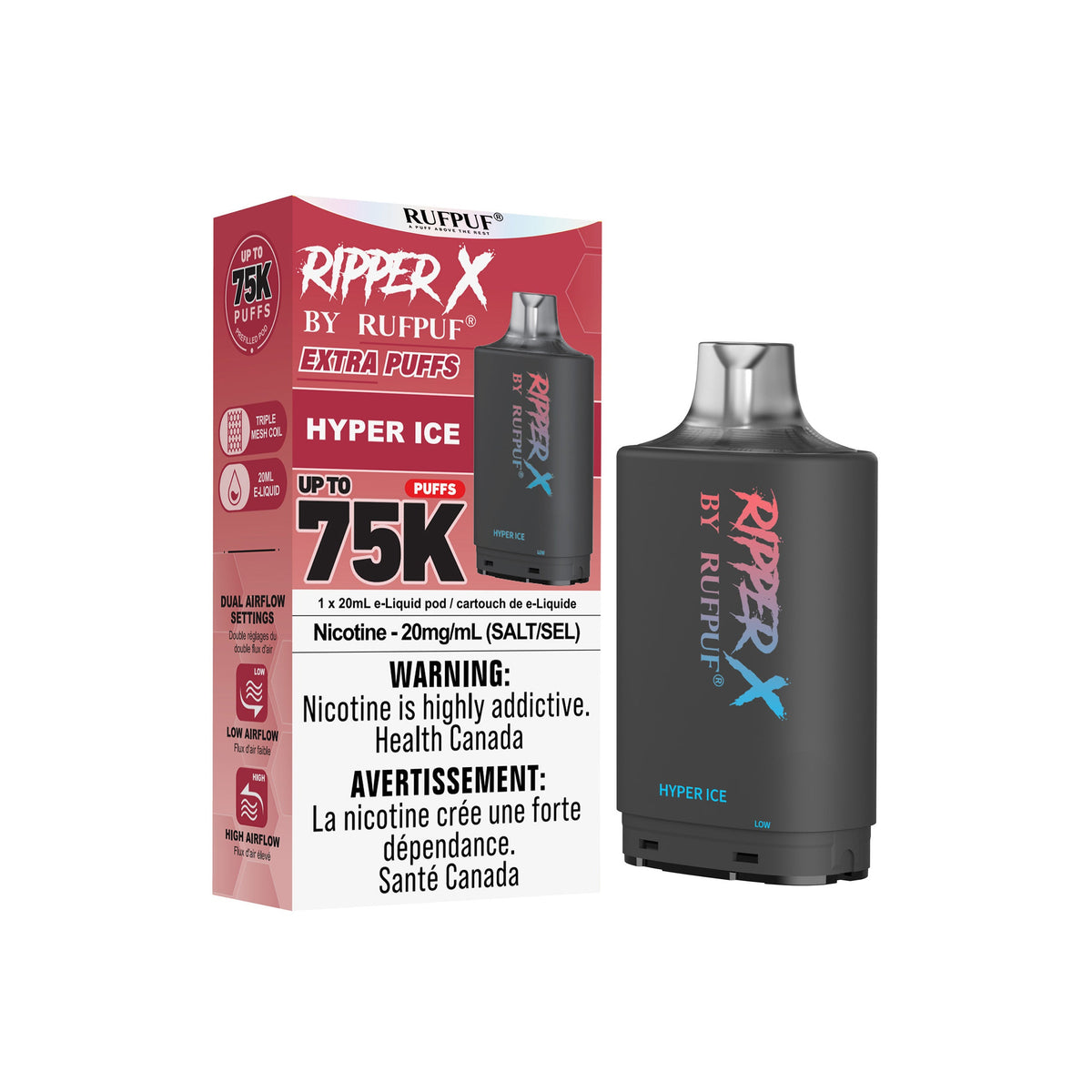 Hyper Ice Rufpuf Ripper X Pods 75K
