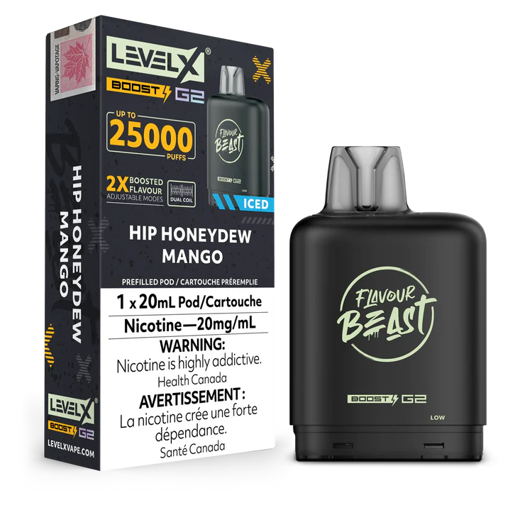 Hip Honeydew Mango Iced Flavour Beast Boost G2 Pods 25K