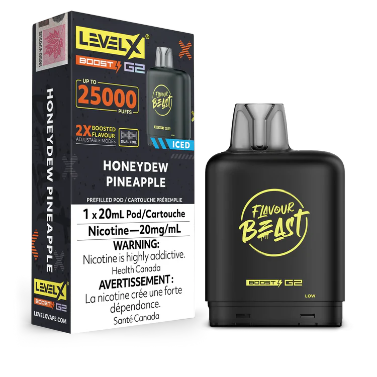 Honeydew Pineapple Flavour Beast Boost G2 Pods 25K