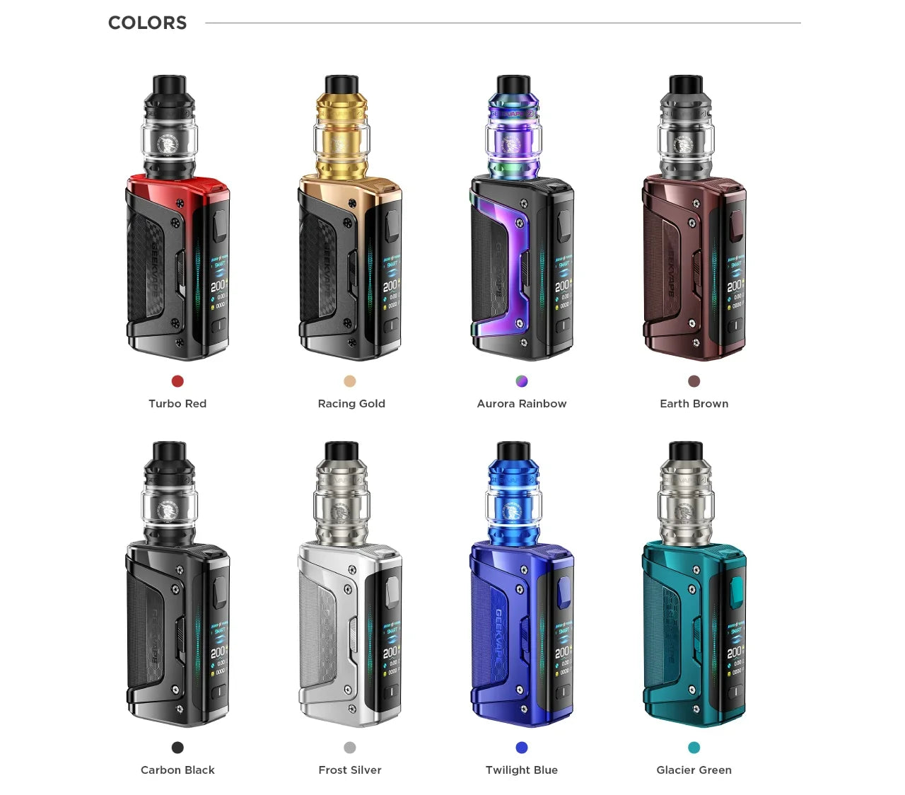 Geekvape Aegis Legend 5 200W Starter Kit 5.5mL [CRC]