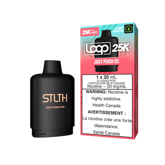 Juicy Peach Ice Stlth Loop 25K Pod