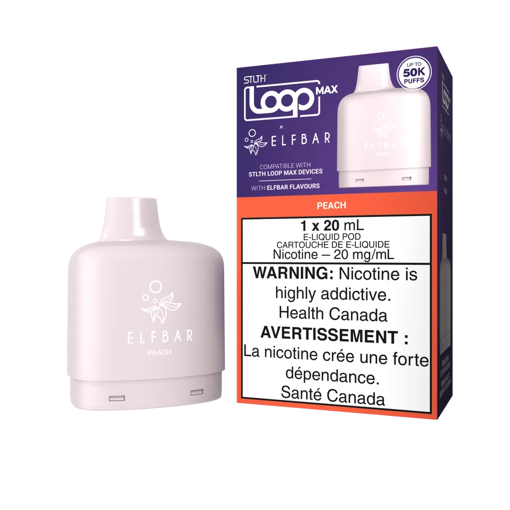Peach Stlth Loop Max x Elf Bar Pod 50K