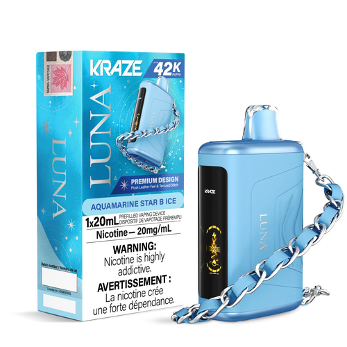 Aquamarine Star B Ice Kraze Luna - Disposable 42K