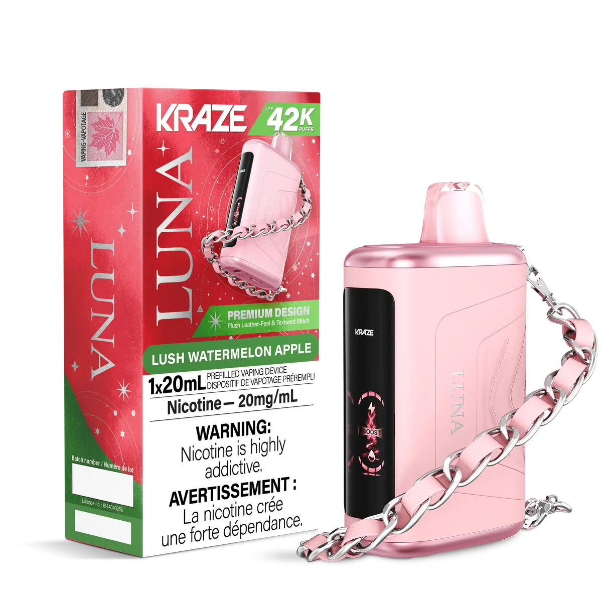 Lush Watermelon Apple Kraze Luna - Disposable 42K by KRAZE
