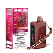 Sassy Fraise Fruit du Dragon Glace Kraze Luna - Jetable 42K